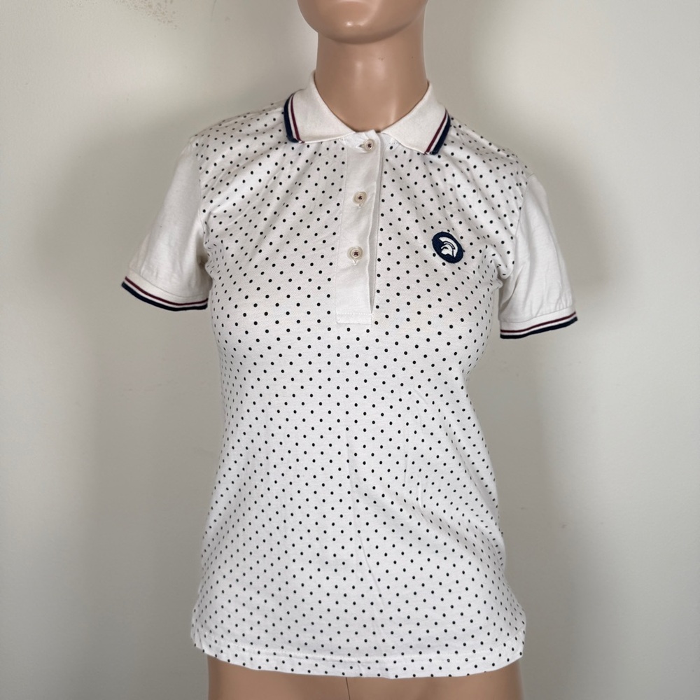 Trojan Records - White Polka Dot Polo Shirt